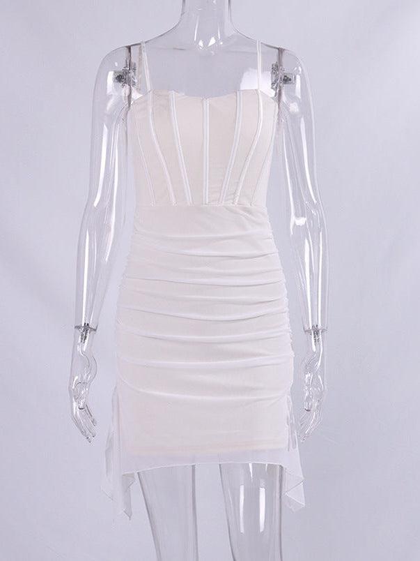 Boning Corset Backless Sheath Mini Cami Dress