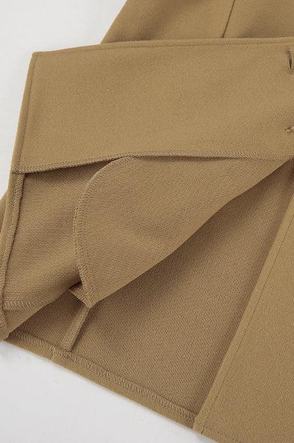 Loose Wool Lapel Coat