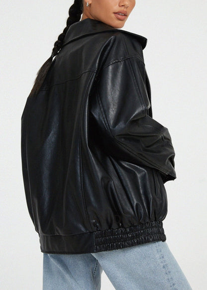 Women's Leather Jacket – Locomotive-Inspired Style