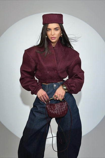 Double Breasted Slim Fit Coat