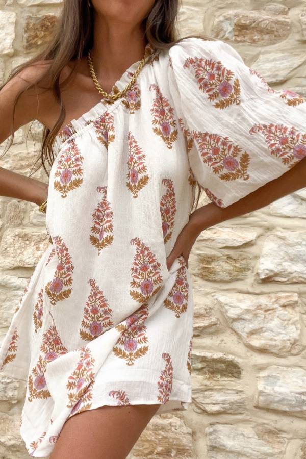 Casual Lantern Sleeve Dress