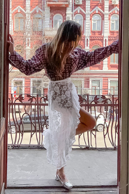 Asymmetric Wrap Skirt