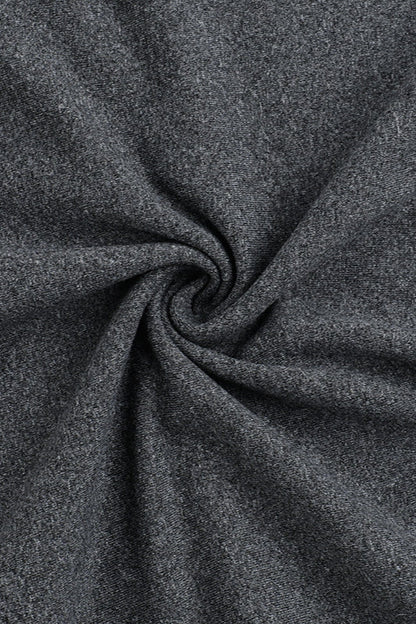 Fitted Round Neck Long Sleeve Maxi Dress