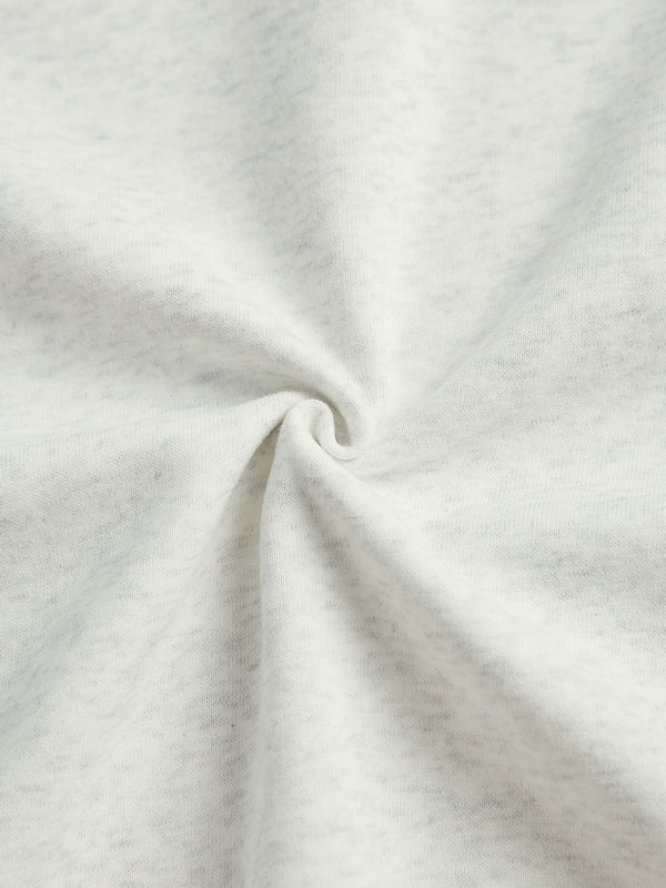 Letter Label Embellished V Neck Oversized Hoodie