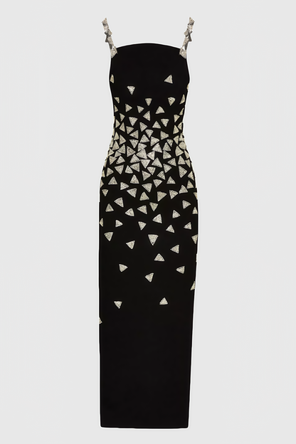 Austin Black Strapless Sequin Maxi Dress