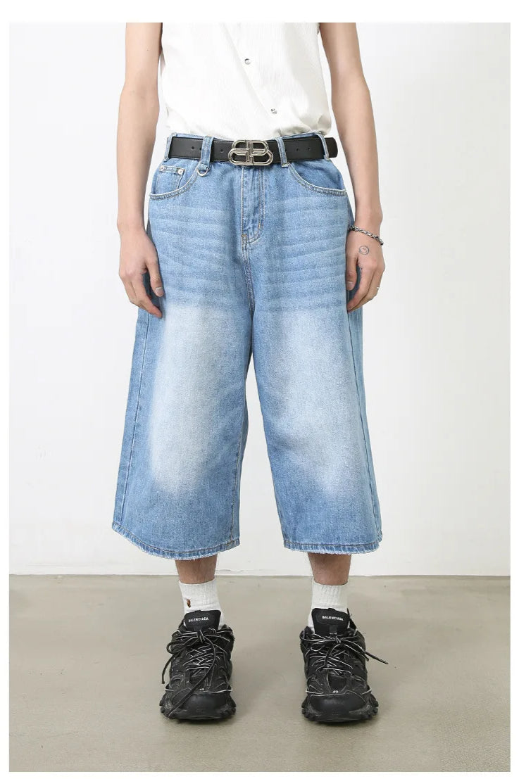 Vintage Y2K Loose Cropped Jeans