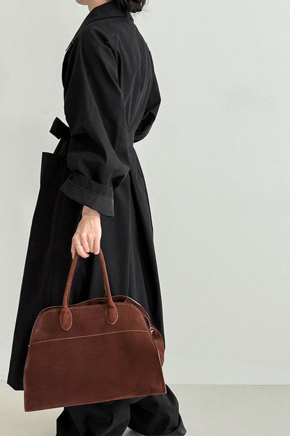 Luxi Vintage Loose Large-Pocket Unique Overcoat