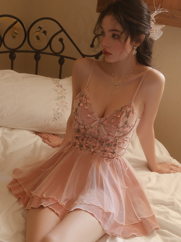 New Plus Size Sleepwear Set with Underwire Elegant Homewea