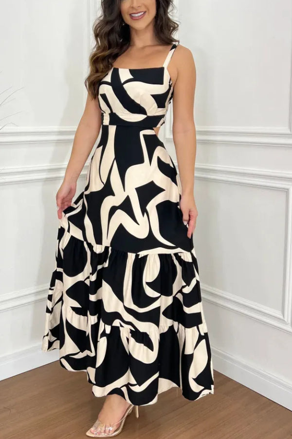 Two-Piece Cute Maxi Dress Set