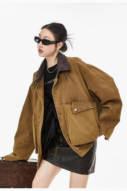 Relaxed Fit Workwear Pocket Jacket