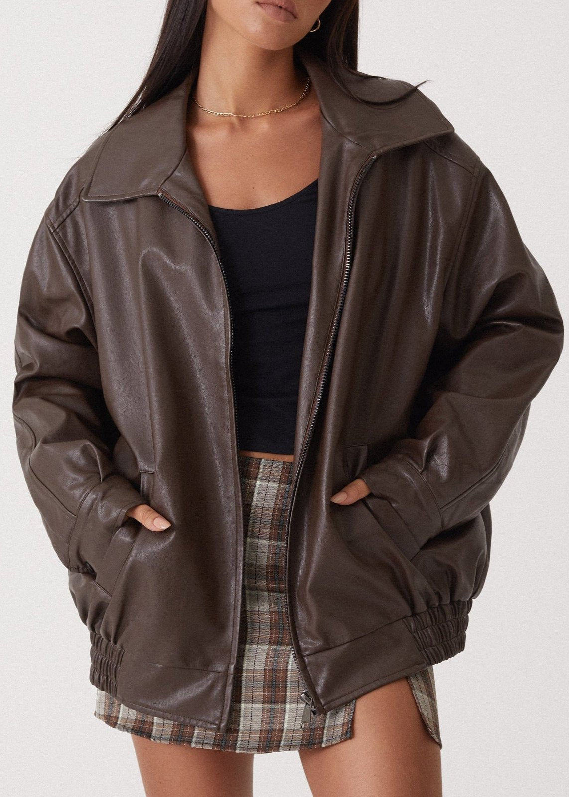 Women's Leather Jacket – Locomotive-Inspired Style