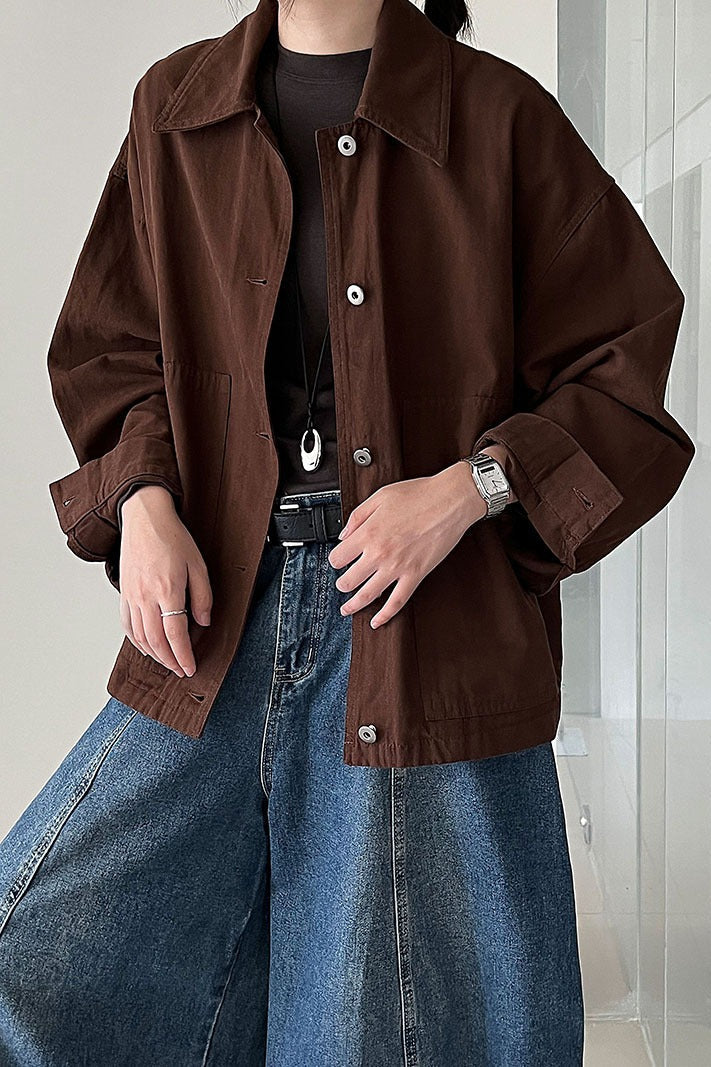 Utility Lapel Fleece Jacket