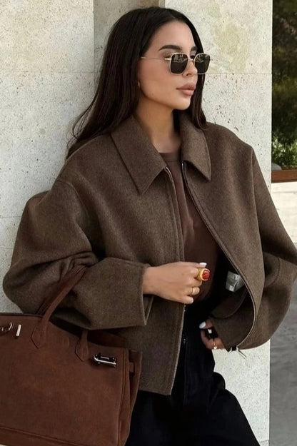 Vintage Lapel Short Jacket