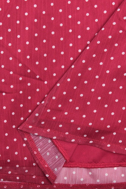 Polka Dot Sweetheart Ruched Bust Spaghetti Strap A-Line Mini Dress