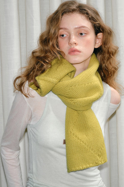 100% Wool Buttoned Convertible Scarf