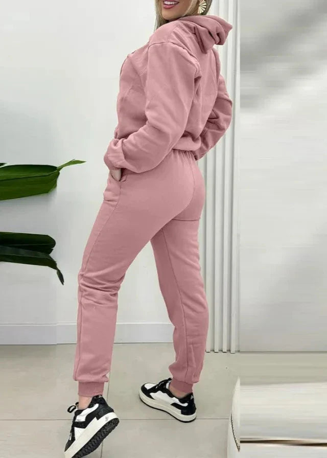 Hooded Sweatshirt and Jogger Set
