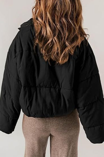 Classic Plain Quilted Puffer Jacket