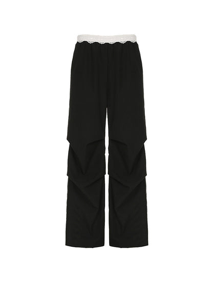 Street Color Contrast Cargo Pants