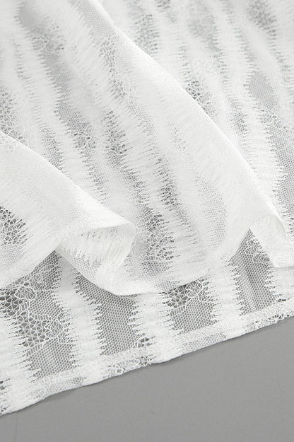 Vintage Lace Hollow Midi Skirt