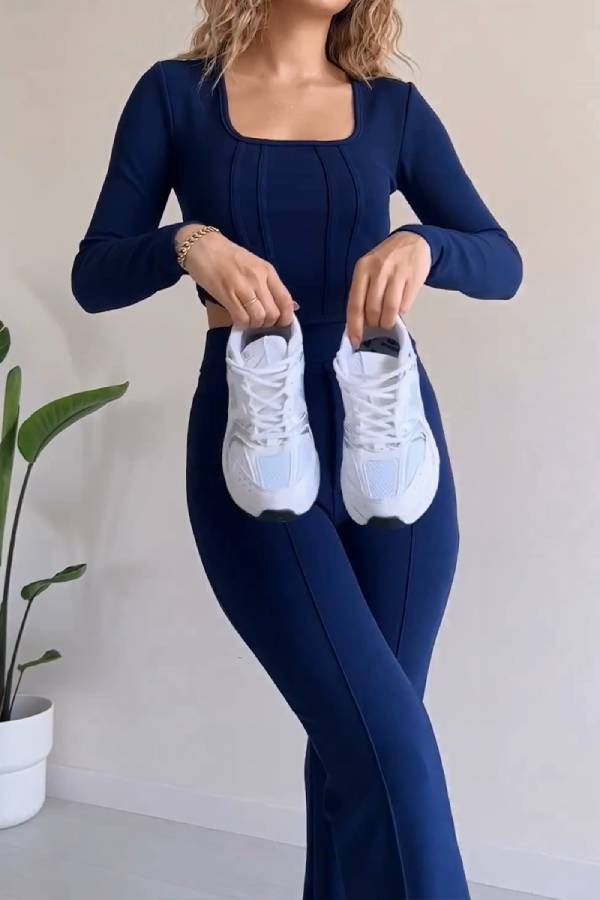 Stylish U-Neck Two-pieces Suit