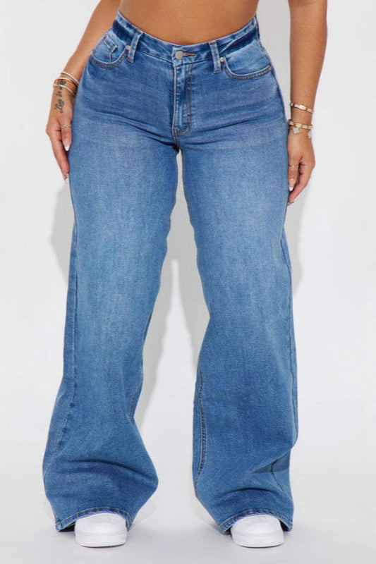 Vintage High Waist Wide Leg Jeans