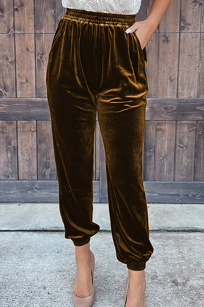 Velvet Pocket Pants