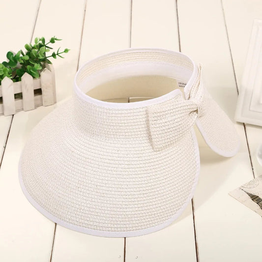 The Soleil — Foldable Straw Visor Hat