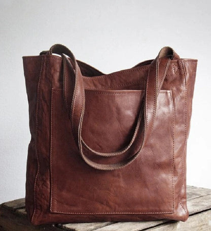 Elara | Classic Leather Tote