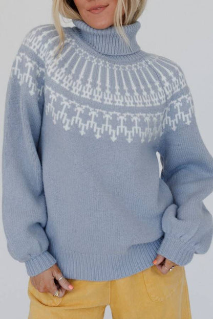 Christmas Thickened Turtleneck Long Sleeve Knitted Sweater