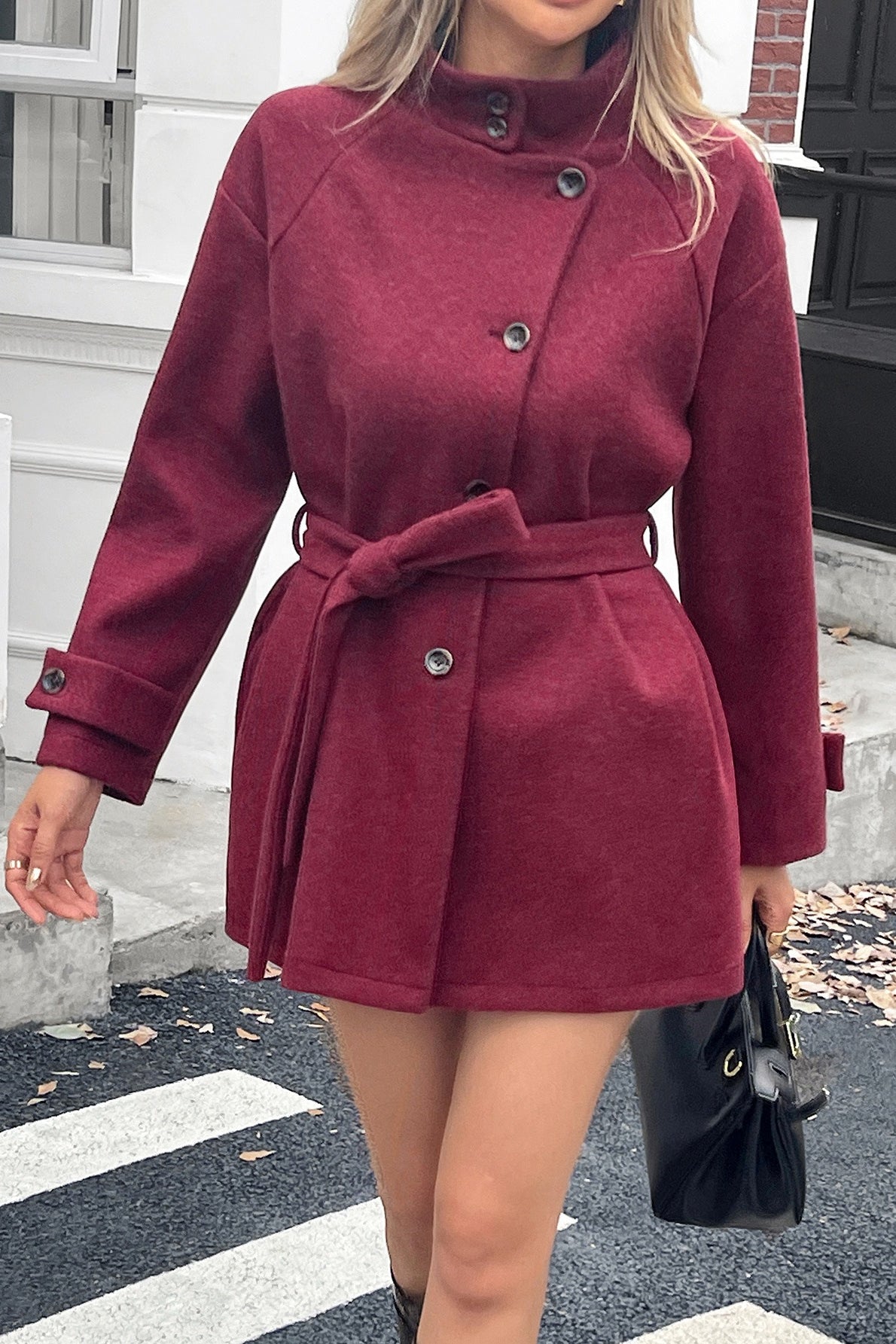 Casual Long-Sleeve Sweater Coat
