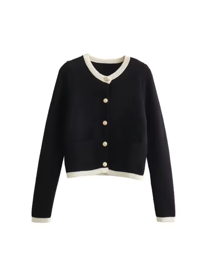 Oldmoney Style Buttoned Knit Cardigan