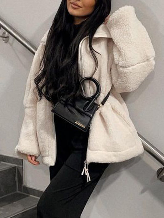 Lambswool polar fleece vintage jacket