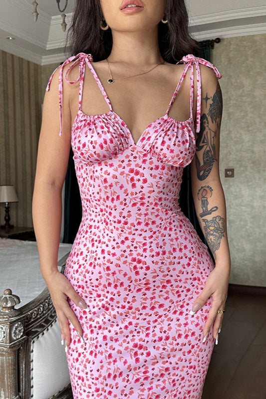 Circle Skirt Slip Floral Dress