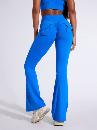 Bare-feel Pocket High-waisted Hip Lift Sports Yoga Pants