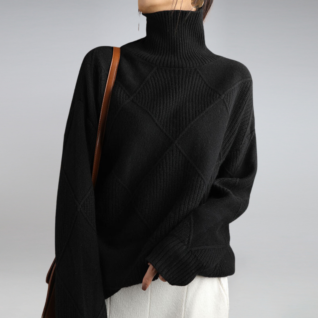| Women's Winter Turtleneck Knit Sweater