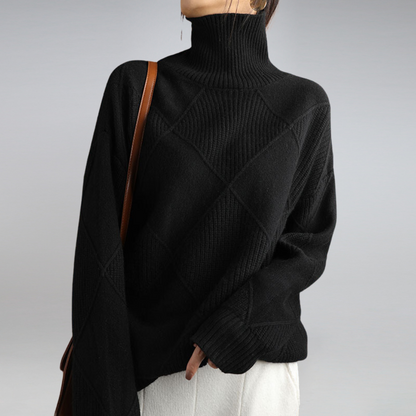 | Women's Winter Turtleneck Knit Sweater