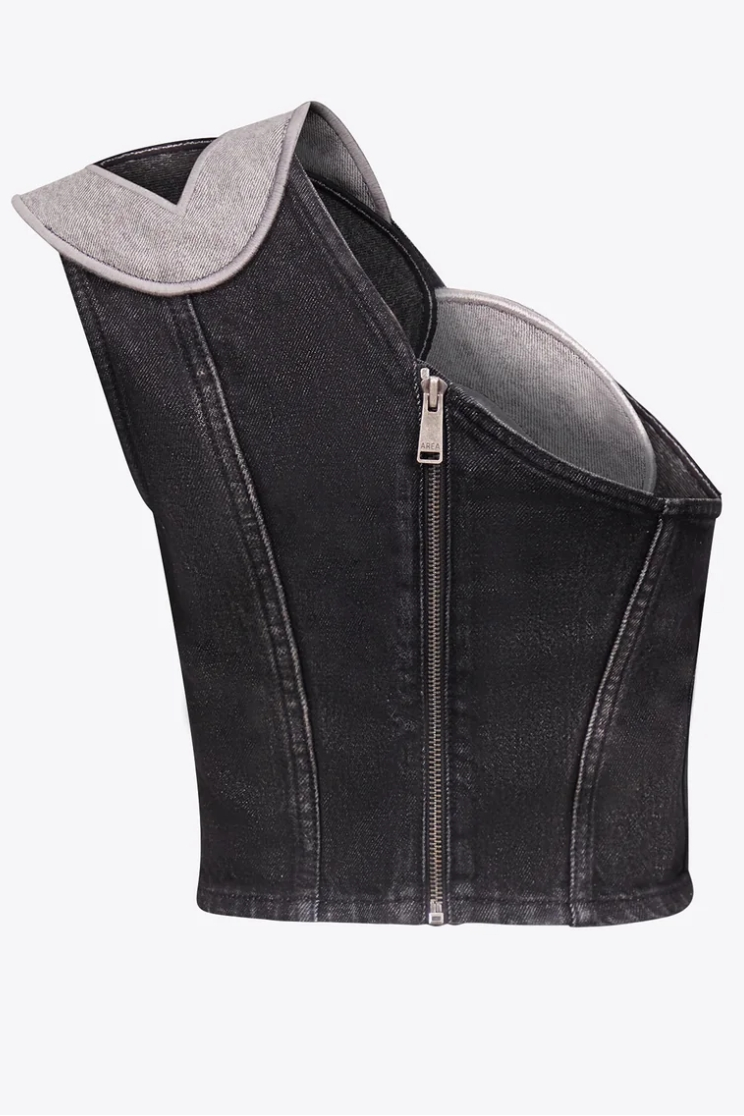 Lock Ring Type Irregular Jeans Set