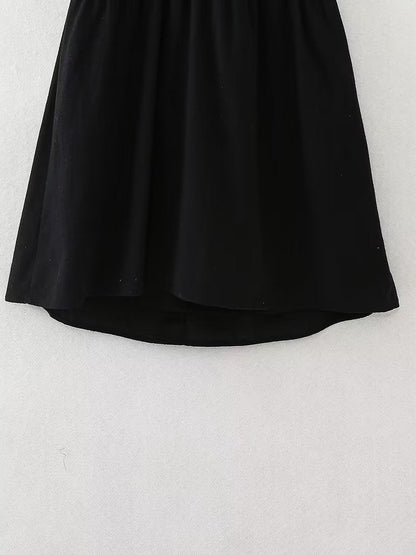 V Neck Embroidered Lace A Line Dress
