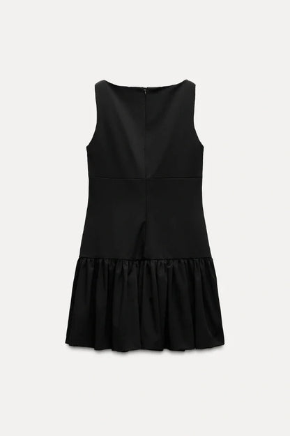 Florence Bow Ruffle Mini Dress