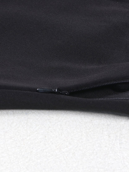 Pearl Long-Sleeved Slim-Fit Elastic Two-Piece Suit