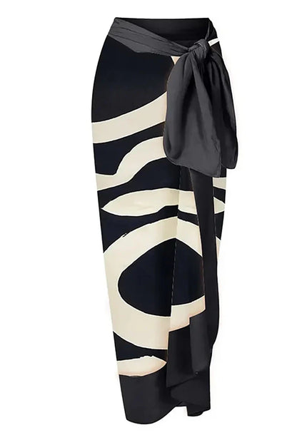 Colorblock Halter High-Waist One-Piece Swimsuit