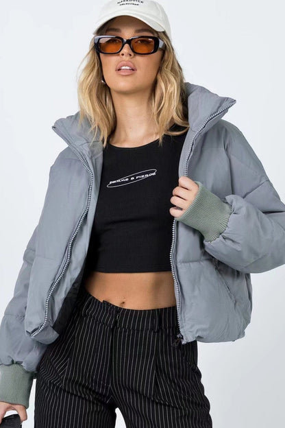 Flowy Insulated Puffer Jacket