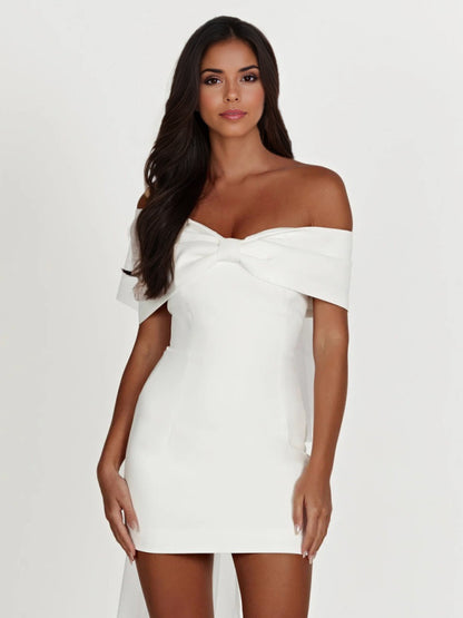 Bodycon Dresses Backless Foldover Party Mini Dresses In Black