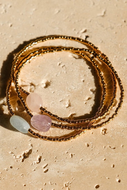 Fashion Crystal Beaded Hand-woven Bracelet