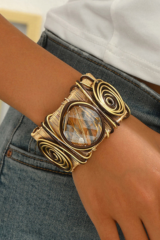 Fashionable Wrapped Gemstone Personalized Bracelet