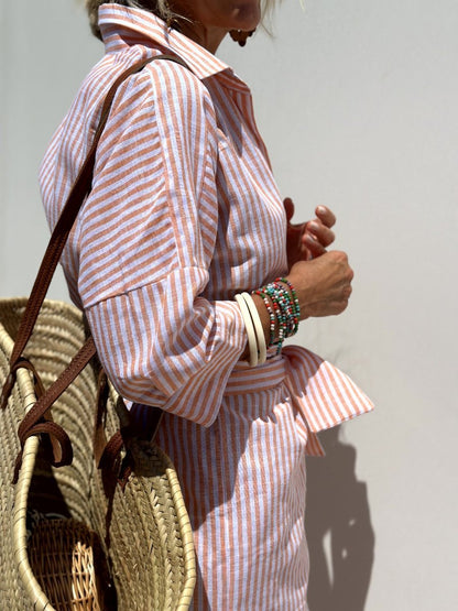 Lova | Classic Striped Shirt Dress