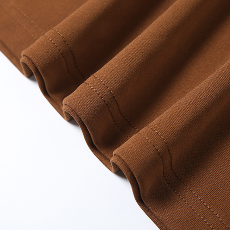 Slit irregular ruched solid maxi skirt