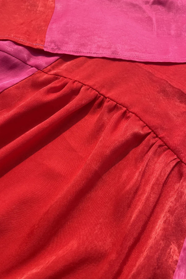 Fashion Color Matching Casual Two-piece Set