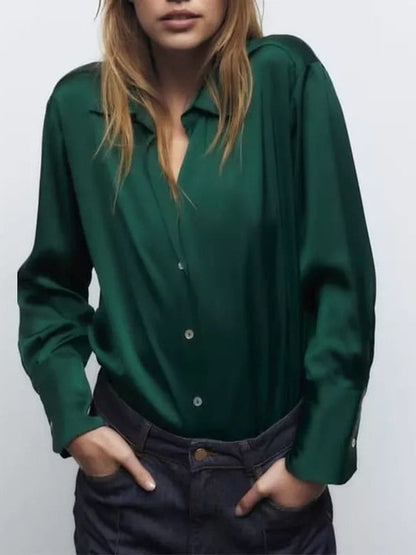 Satin Shirt Plain
