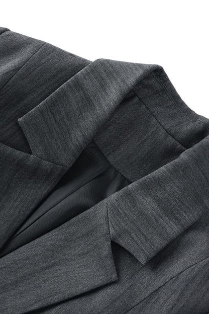 Classic Peak Lapel Blazer
